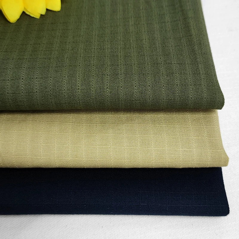 170gsm Cotton Plaid Jacquard Style Fabric for Workwear Fabric