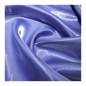 High Quality 150gsm 100% Polyester Satin Fabric Shiny Black Liquid Satin Fabrics