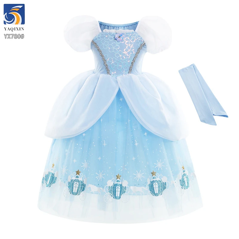YX780 Christmas Winter Snowflake Print Tulle Fabric Polyester Knitted Princess Dress Snowflake Tulle Mesh Fabric for Girls - 图片 4