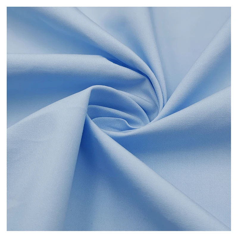 A2197 180gsm Plain Poplin Cotton Fabric for High-end Dress Fabric Polyester Cotton Poplin Fabric Priced by Meters - 图片 4