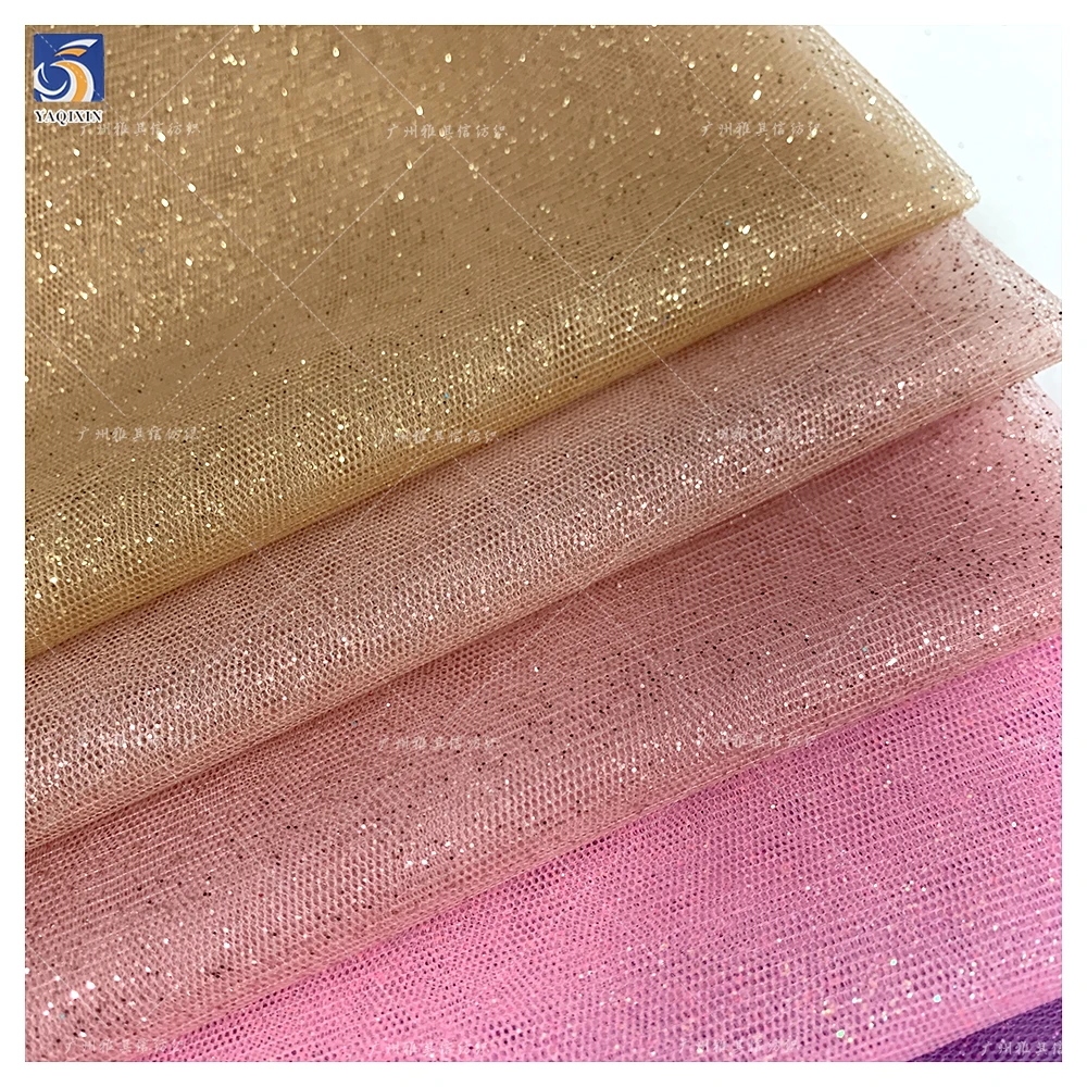 Glitter Mesh Fabric Soft Bridal Tulle Pure White Sparkle Glitter Tulle Fabric - 图片 6