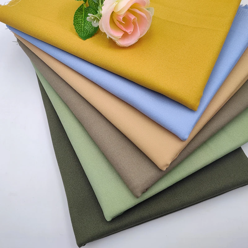 A2177 230gsm 21*16 Manufacturer Plain Washed 100% Cotton Fabric Stretch Carhart Cotton Twill Khaki Fabric for Cargo Pants - 图片 6