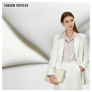 Casual Soft 280gsm Thick Stretch 95%Polyester 5%Spandex Chiffon Fabric High-End Suit Material Fabric for Women