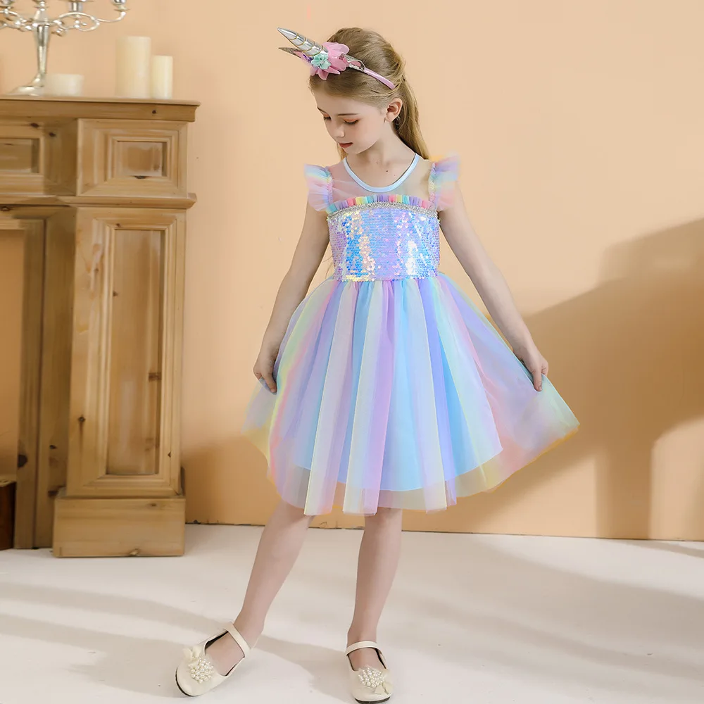 YX2492 Golden Supplier OEM&ODM Prices 20D Tulle Mesh Fabric Lightweight Rainbow Ombre Poly Nylon Material Soft Tulle Fabric - 图片 6