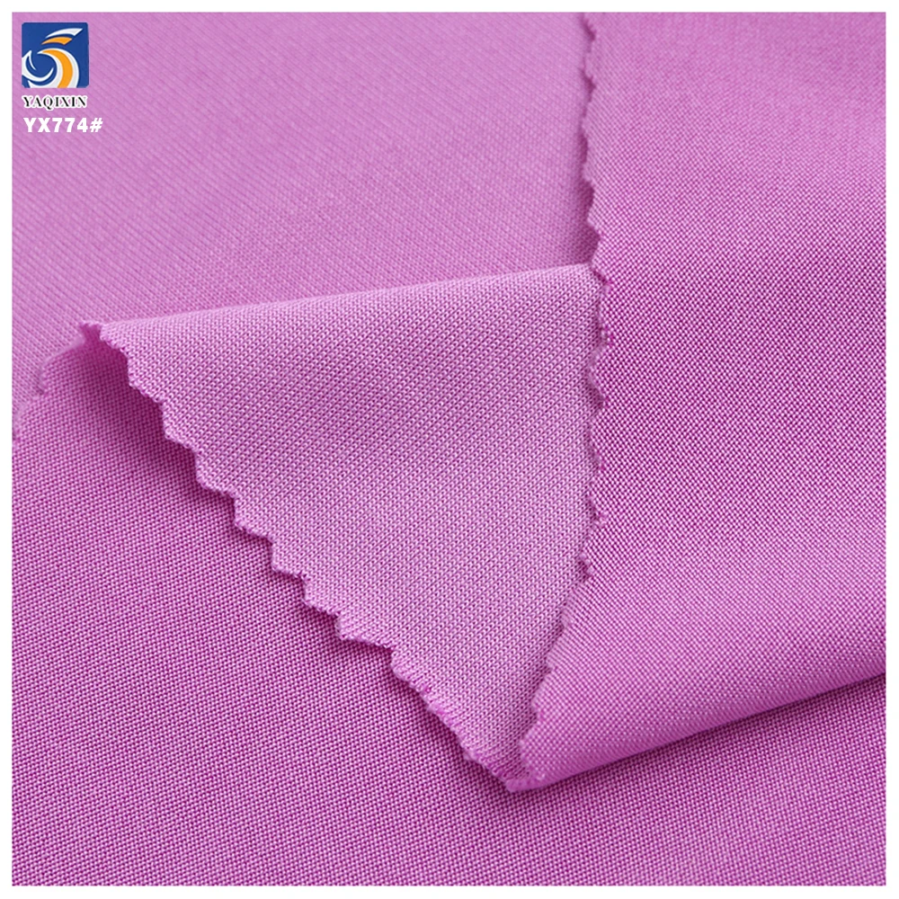 YX774 Wholesale 170cm Width 140gsm Milk Silk Solid 95 Polyester 5 Spandex Stretch Knit Fabric Sales by 1kg 4.2m - 图片 4
