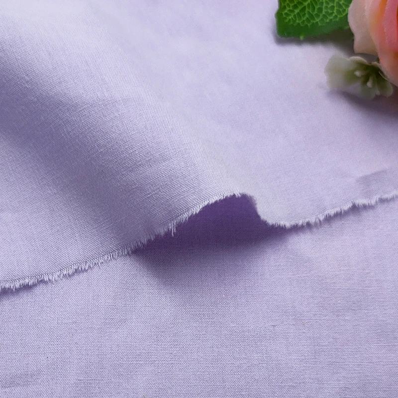 115gsm Washed Poplin Fabric Wholesale Soft Washed Fabric 80S for Baby, Dress Fabric