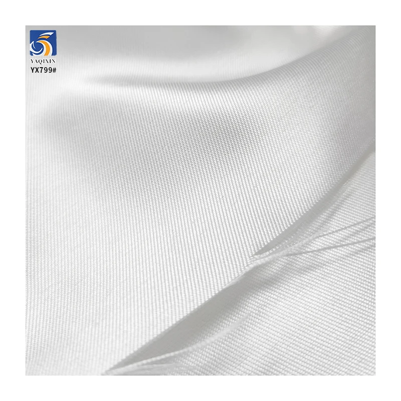 250D 160gsm Woven Twill Satin High Quality Mikado White Bridal Fabric for Dresses Silk Mikado Wedding Satin