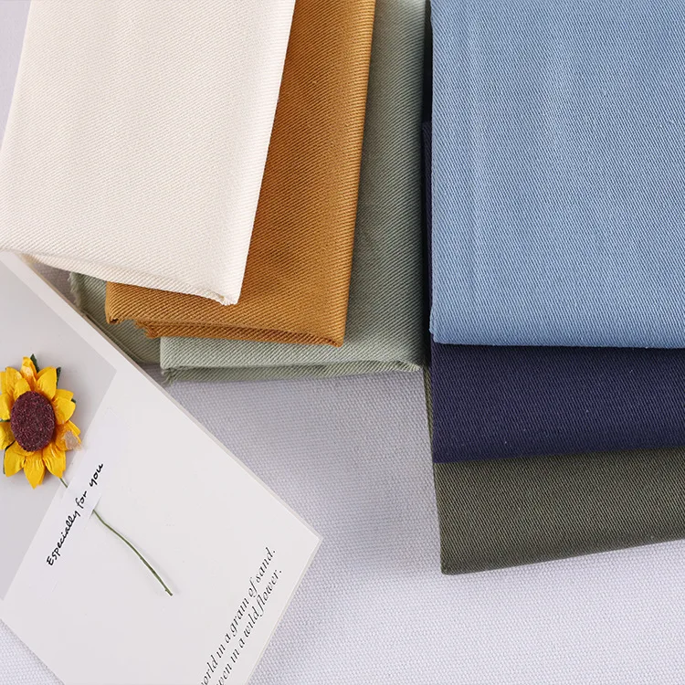A2122 285-295gsm High Quality Thick Heavy Khaki 100%Cotton Twill Fabric Heavyweight Cotton Jacket Fabric - 图片 6