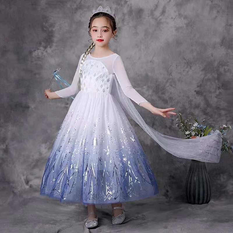 GT002 2025 Latest Christmas Tulle Fabric Ombre Print Fabric Tulle Lace Fabric with Silver Snowflake for Skirt - 图片 4