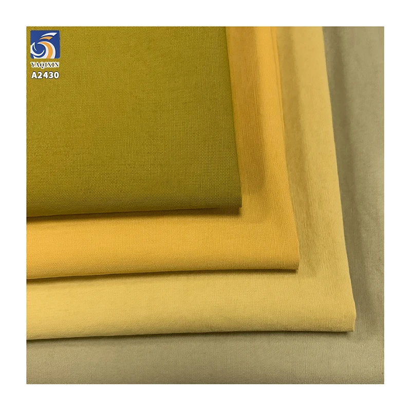 A2430 160g/m² 65% Cotton 35% Nylon Blended Thickened Plain Poplin Fabrics 50s Windbreaker Shorts Poplin Cotton Fabric - 图片 6