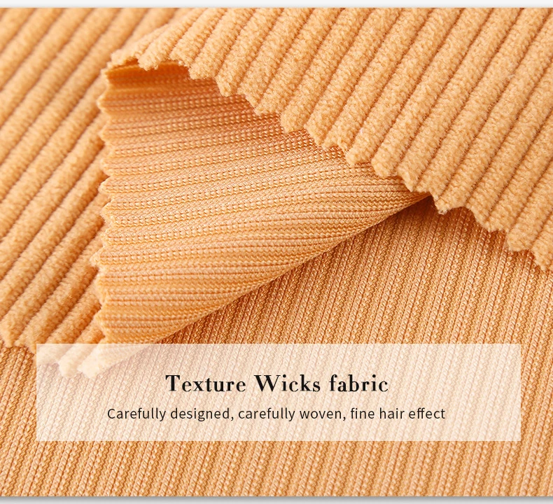 Guangzhou Supplier Wholesale Price Solid 300gsm Woven 8W Polyester Spandex Stretch Corduroy Fabric for Garment - 图片 3