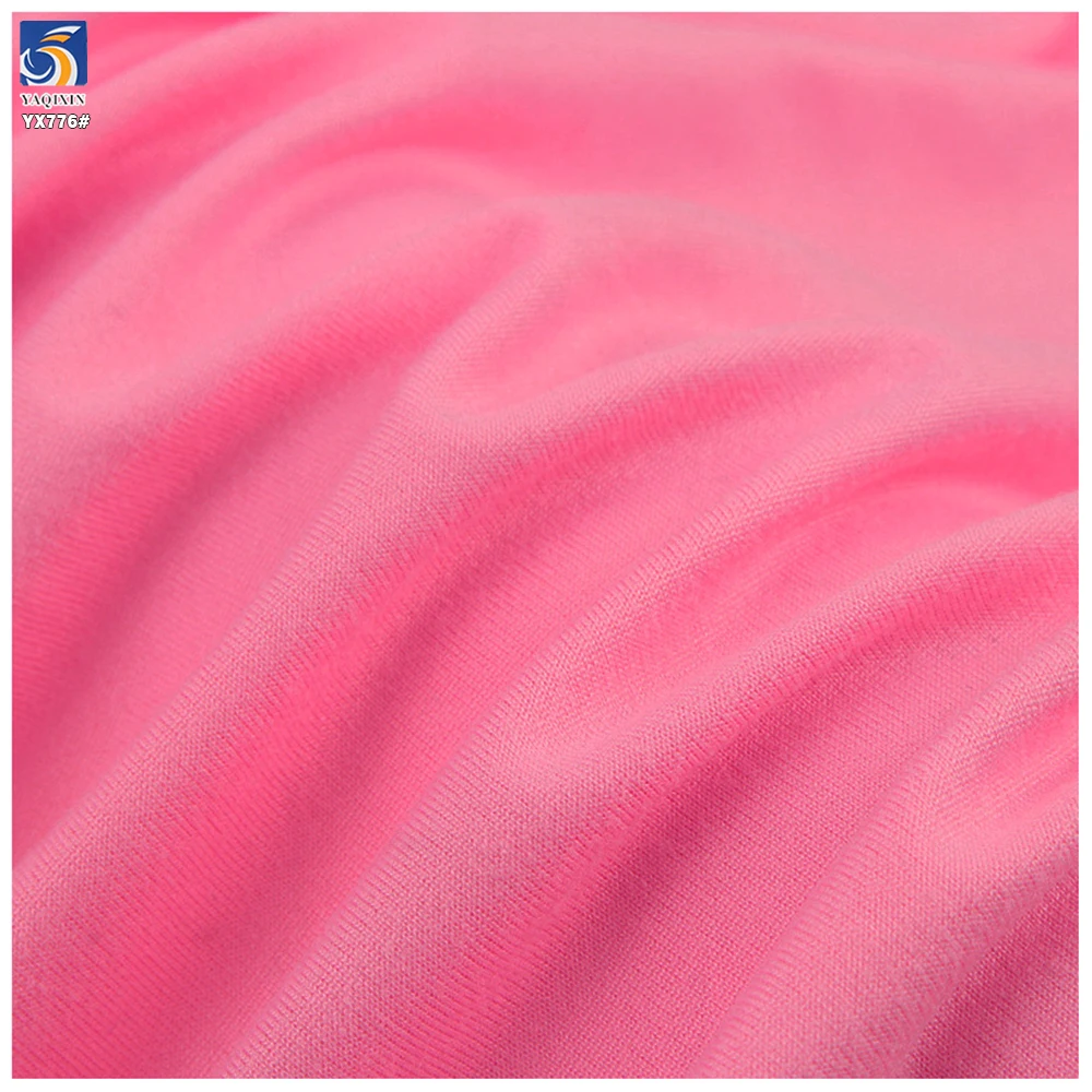 YX776 95% Polyester 5% Spandex Cheap 180gsm Double-Sided Brushed Bottoming Shirt Yoga Clothing Knit 4 Way Stretch Fabric - 图片 6