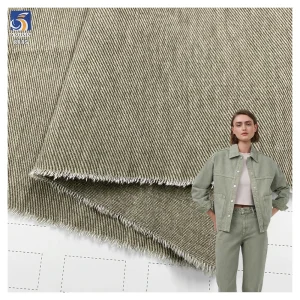 A8885 7*7 400g Heavy Weight No-Wash Cotton Soft Twill Fabric Top Quality 100% Cotton Twill Fabric for Garments