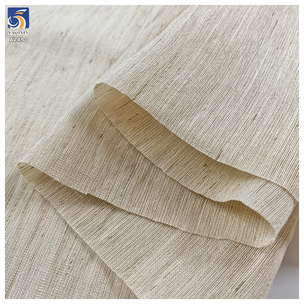 A2490 105g Woven Plain Color Premium Lightweight Linen Fabric for Clothing - 图片 4