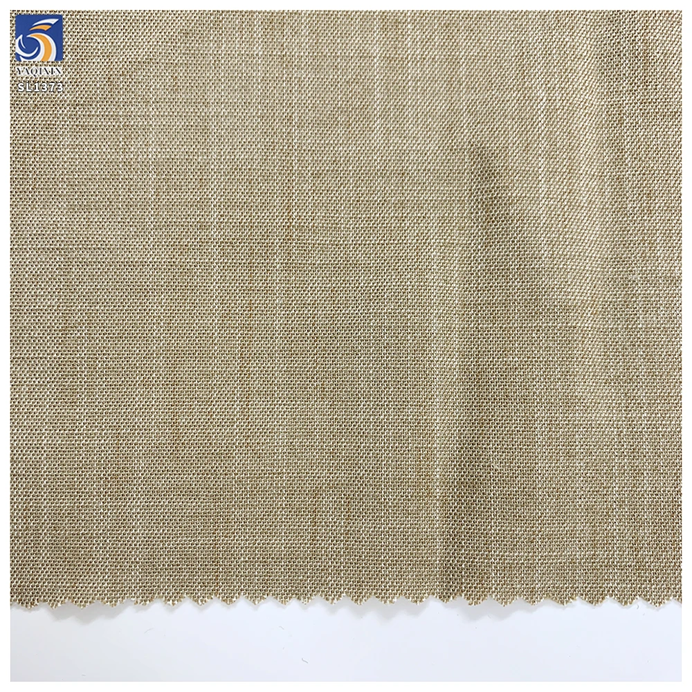 SL1373 220gsm Top Quality 45% Cellulose 50% Polyester 5% Spandex Blend Stretch Fabric Khaki Stretch Suit Pants Fabrics - 图片 6