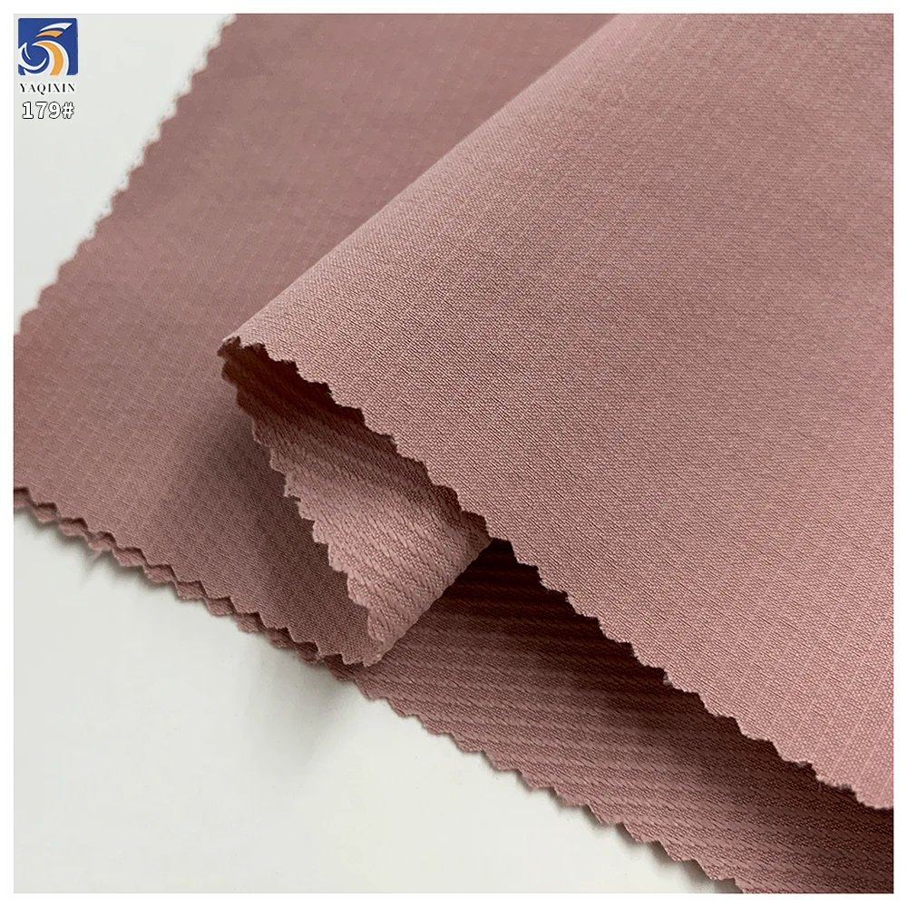 Y-179 145g 1 Yard MOQ Spring Lightweight Thin 100% Polyester Soft Antistatic Fine Twill Fabric for Trench Coat Windbreaker - 图片 5