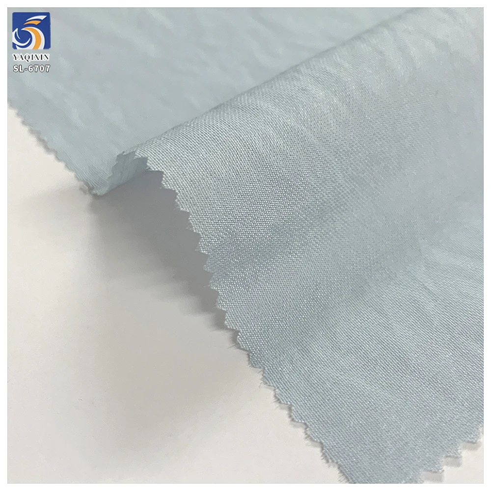 SL-6707 75gsm Soft Rayon Ten-cel Nylon Blend Crepe Fabric Plain Lightweight Breathable for Spring Summer Dress Blouse - 图片 2