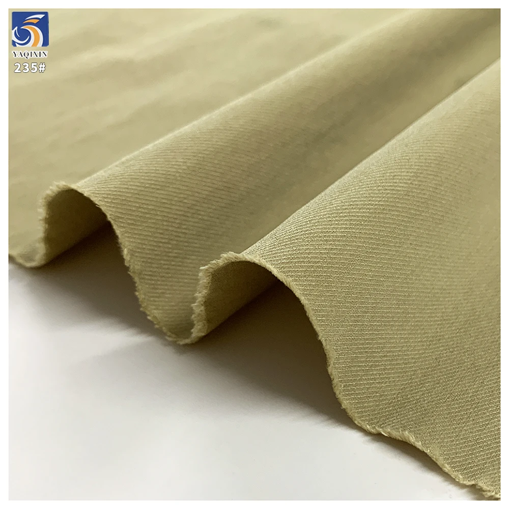 Y-235 110g Lightweight High Shrinkage Cavalry Twill Fabric 100% Polyester 2/1 Twill Fabric for Pants Casual Wear Wholesale - 图片 5