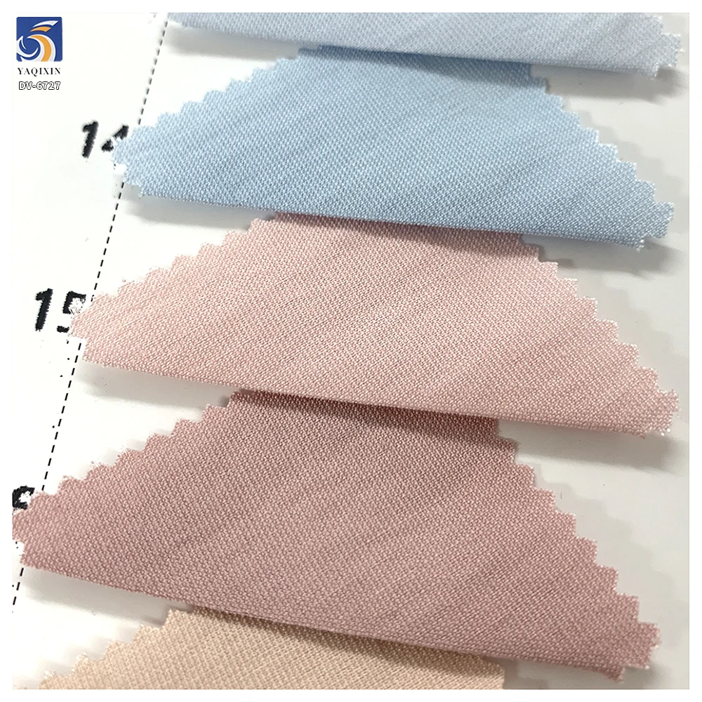 DV-6727 140g Hot Selling Washed 92% Rayon 8% Nylon Blend Slightly Wrinkled Dress Fabric Lightweight for Spring Dress - 图片 4