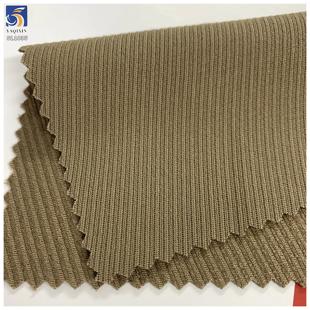 SL1835 250g 76% Polyester 21% Cotton 3% Spandex Big Twill Fabric Anti-Wrinkle 4 Way Stretch Tr Khaki Twill Fabric for Suit - 图片 2