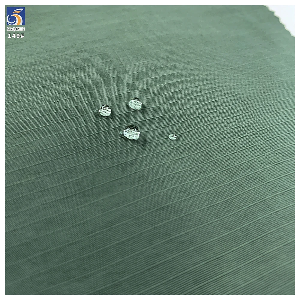 Y-149 Factory Direct Woven Taslan 3mm Grid Matte Texture 100% Nylon Water Resistant Fabric Soft for Trench Coat/Hat/Bag - 图片 2