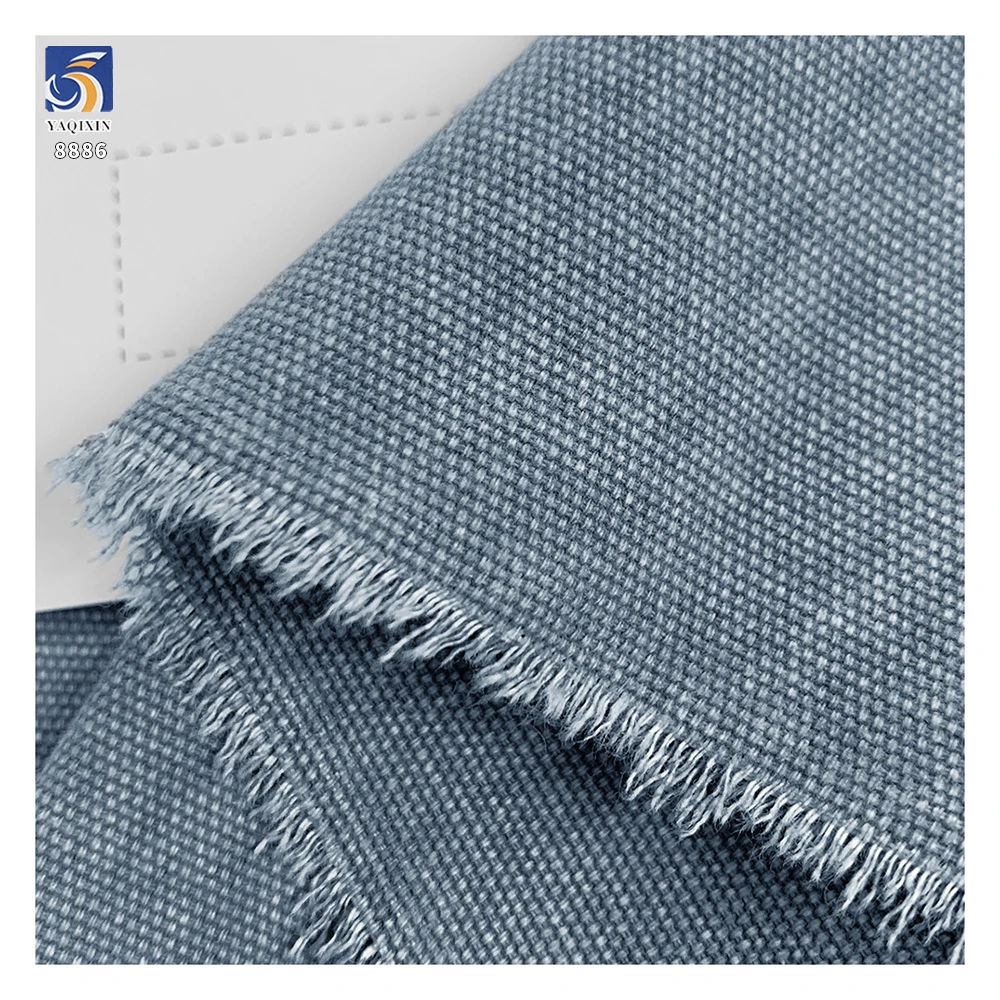 A8886 280g Newly Manufactured Woven Solid Color Washed Martin Canvas Fabric New 100 Cotton Canvas Shirt Clothing Fabrics - 图片 4