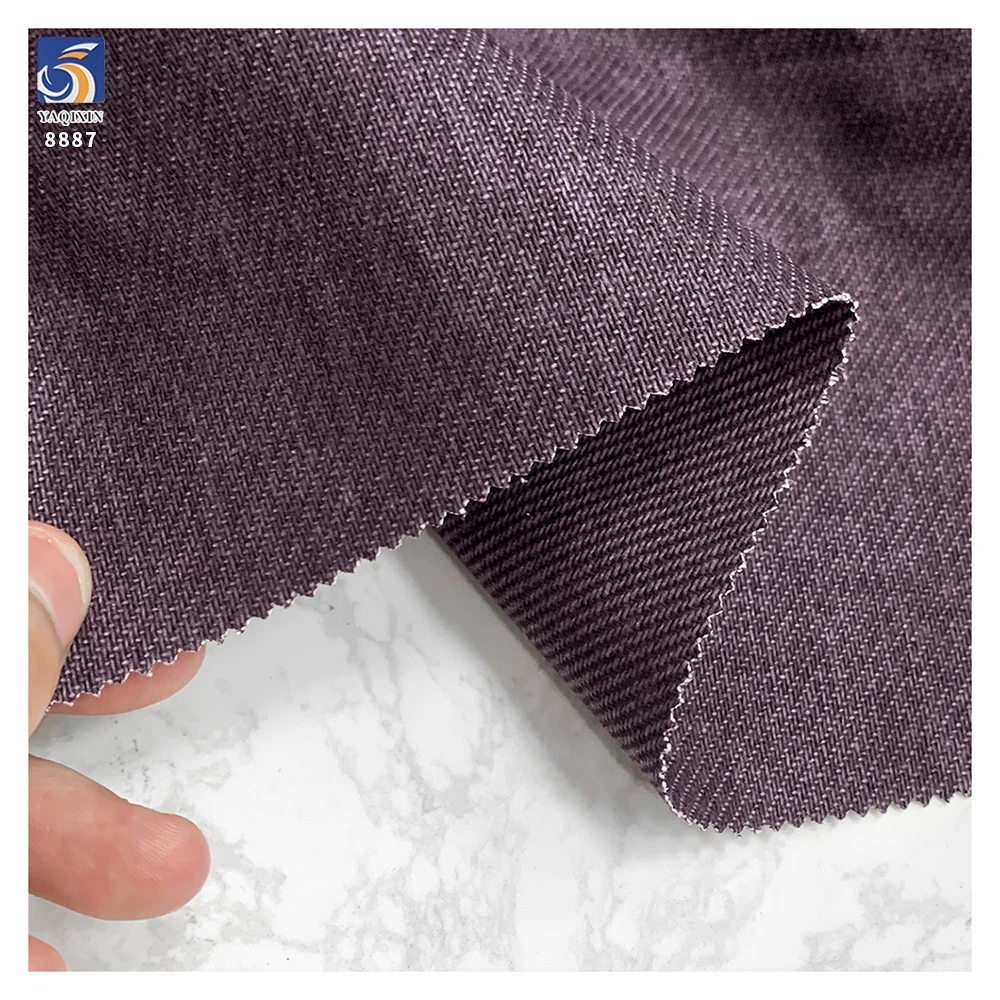 A8887 280g Custom Linen-Like 100% Cotton Twill Fabric Comfortable Soft Twill Chino Cotton Fabric for Casual Clothes - 图片 2