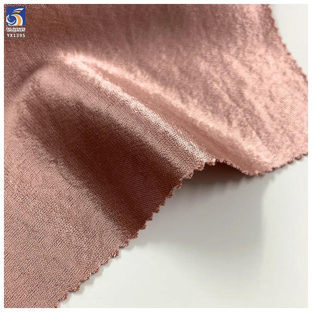 YX1395 260gsm ODM Custom Rose Gold Glossy Woven Material Thickened High Grade Evening Gown Satin Fabric - 图片 4