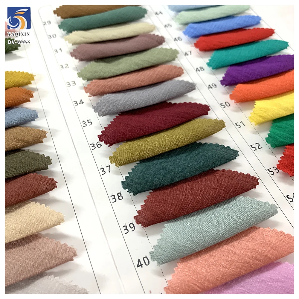 DV-6665 High Quality 100gsm 85 Rayon 15 Polyester Sustainable/Eco Friendly Women Summer Dress Blouse Fabric OEM Chiffon - 图片 4