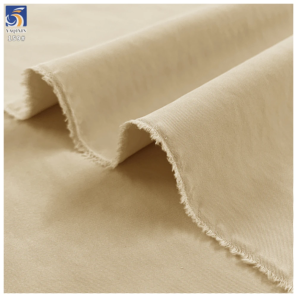 Y-159 Wholesale 155g 100% Polyester Soft Fine Twill Wrinkle Free Anti Static Fabric 150cm for Wide Leg Pants Trousers - 图片 4