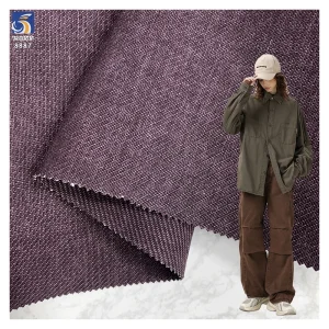 A8887 280g Custom Linen-Like 100% Cotton Twill Fabric Comfortable Soft Twill Chino Cotton Fabric for Casual Clothes