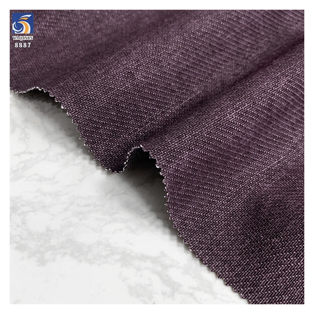 A8887 280g Custom Linen-Like 100% Cotton Twill Fabric Comfortable Soft Twill Chino Cotton Fabric for Casual Clothes - 图片 6