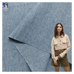A8886 280g Newly Manufactured Woven Solid Color Washed Martin Canvas Fabric New 100 Cotton Canvas Shirt Clothing Fabrics