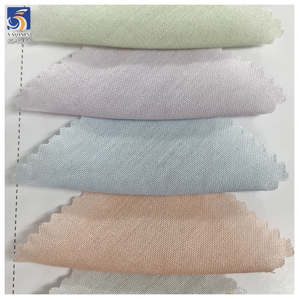 SL-6707 75gsm Soft Rayon Ten-cel Nylon Blend Crepe Fabric Plain Lightweight Breathable for Spring Summer Dress Blouse - 图片 6