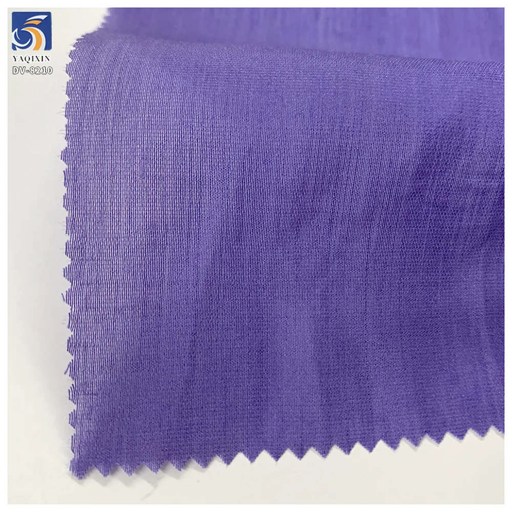 DV8210 Lightweight 50gsm Soft Skin-Friendly Breathable Blended Silk Chiffon Polyester Fabric for Summer Fashion Dress - 图片 5