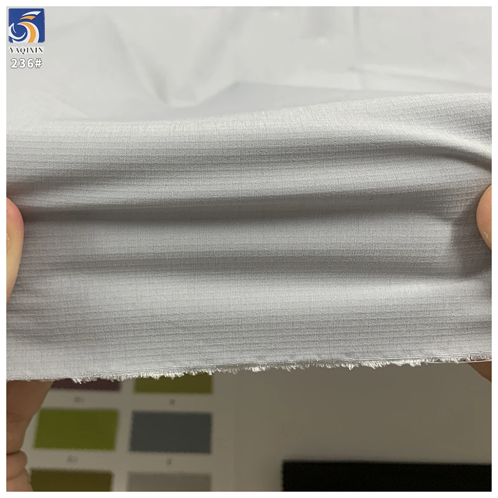 Y-236 115g China Supplier Material 100% Polyester 6x2mm Stripe Jacquard Cotton Feel Fabric 150cm for Men's Casual Pants - 图片 3