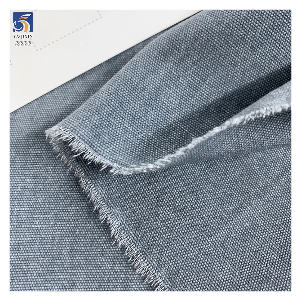 A8886 280g Newly Manufactured Woven Solid Color Washed Martin Canvas Fabric New 100 Cotton Canvas Shirt Clothing Fabrics - 图片 5
