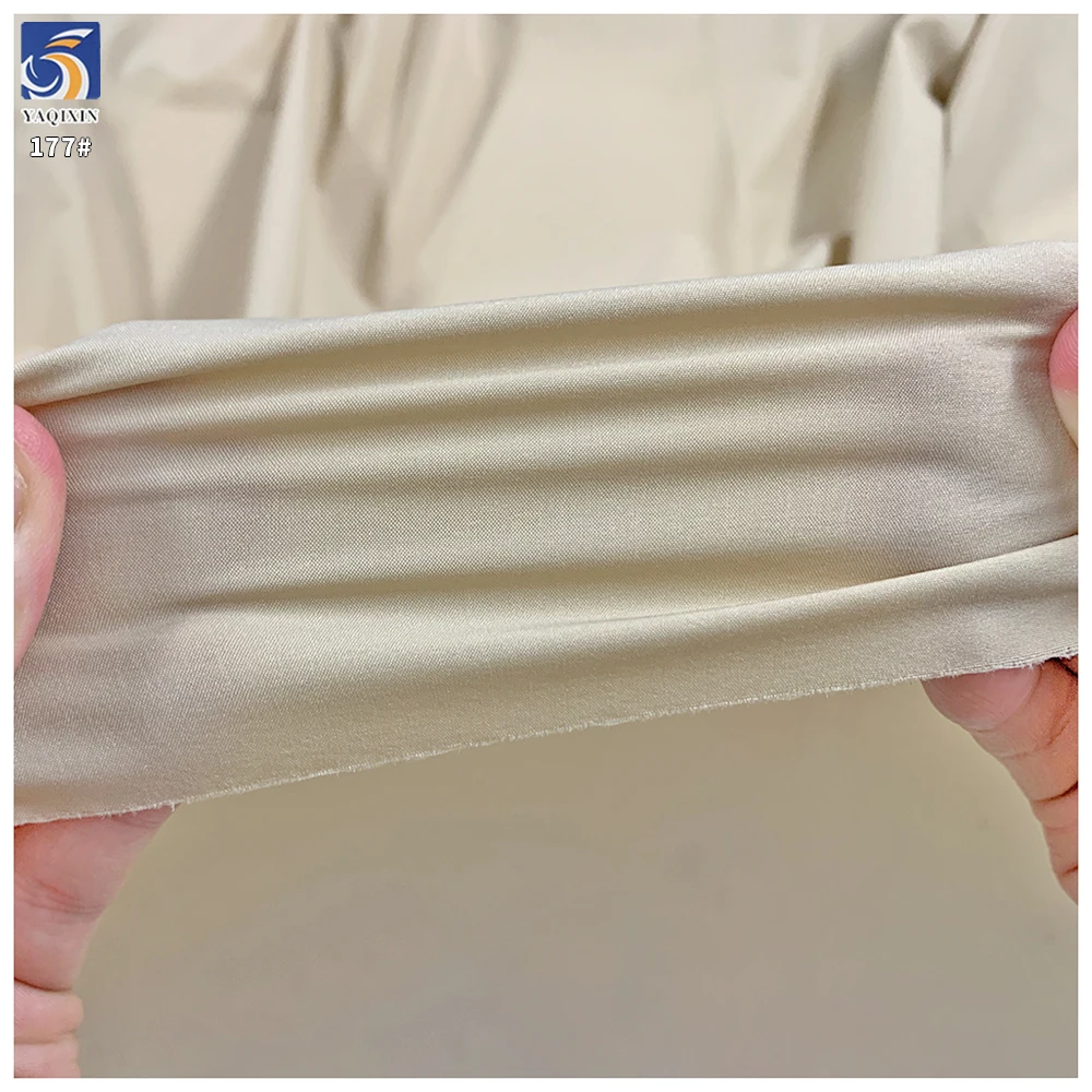 Y-177 Quick Dry 120g 70D 90% Nylon 10% Spandex 4 Way Stretch Soft Khaki Fabric Breathable for Activewear/Outerwear - 图片 3