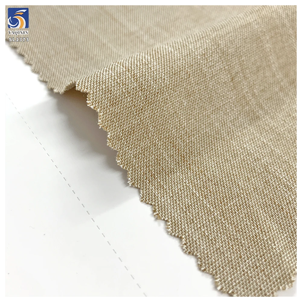 SL1373 220gsm Top Quality 45% Cellulose 50% Polyester 5% Spandex Blend Stretch Fabric Khaki Stretch Suit Pants Fabrics - 图片 4