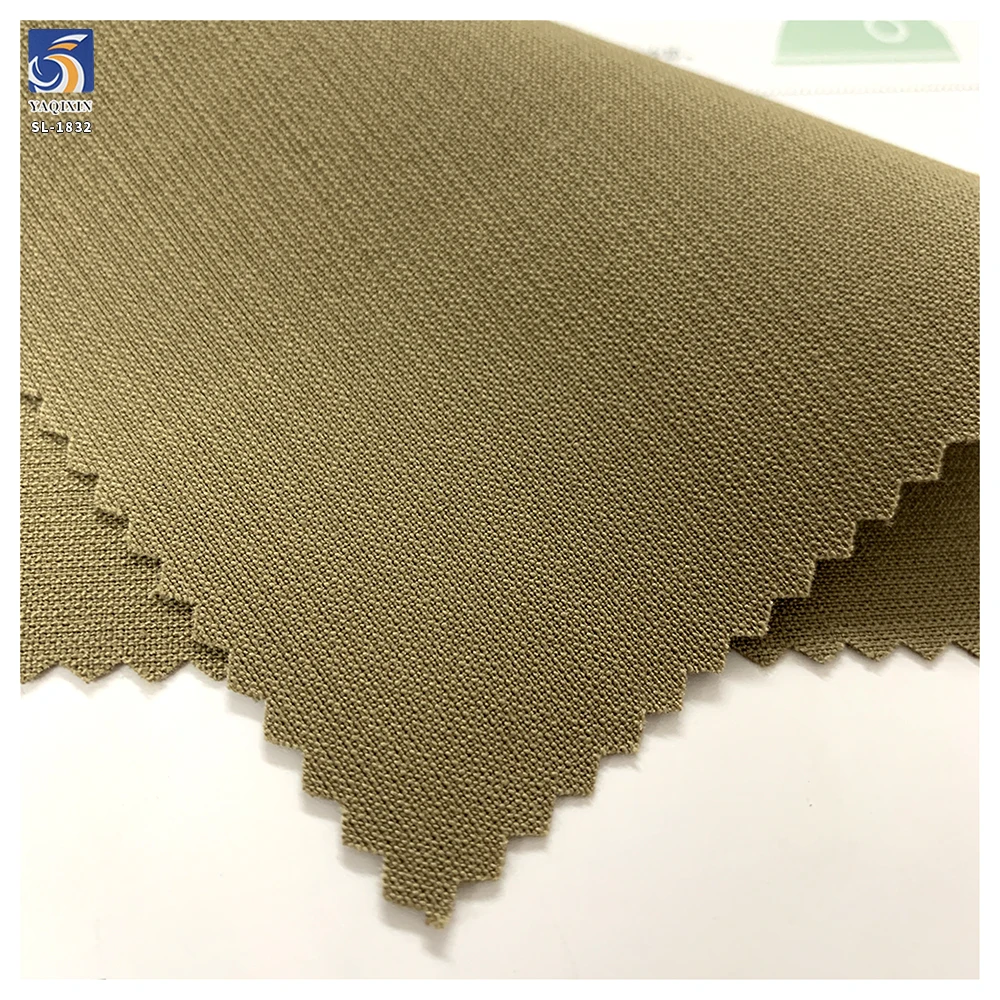 SL-1832 High Quality 250gsm TR Stretch Polyester Rayon Spandex Stretch Khaki Suiting Fabric Wrinkle Resistant for Mens Suit - 图片 2