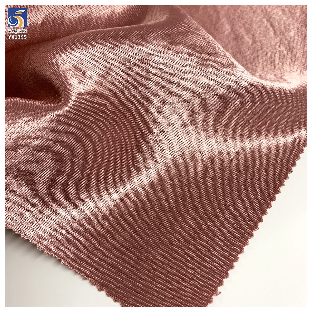 YX1395 260gsm ODM Custom Rose Gold Glossy Woven Material Thickened High Grade Evening Gown Satin Fabric - 图片 5