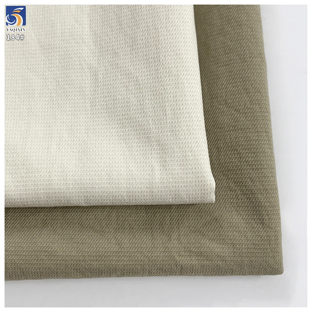 Y-184 165g Windbreaker Plain Dyed Easy-Care 100% Polyester Cavalry Twill Fabric Lightweight for New Spring Coat - 图片 2