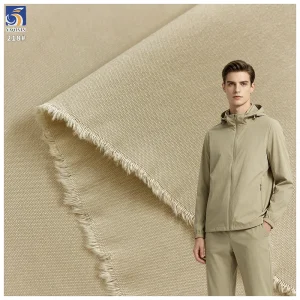 Y-218 100g Washed Thin Spring and Autumn Windproof Jacket Fabric 75D T8 Lightweight 2 Way Stretch 100% Polyester Fabric