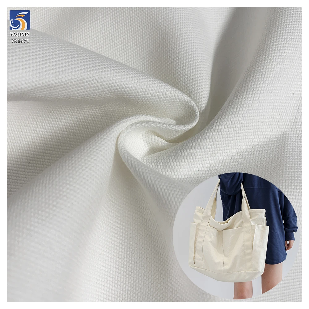 YX1376 6*6 255gsm 1 Meter Top Quality Canvas Bag Backpack Fabric Silky Smooth 100% Cotton Woven Canvas Fabric for Bag
