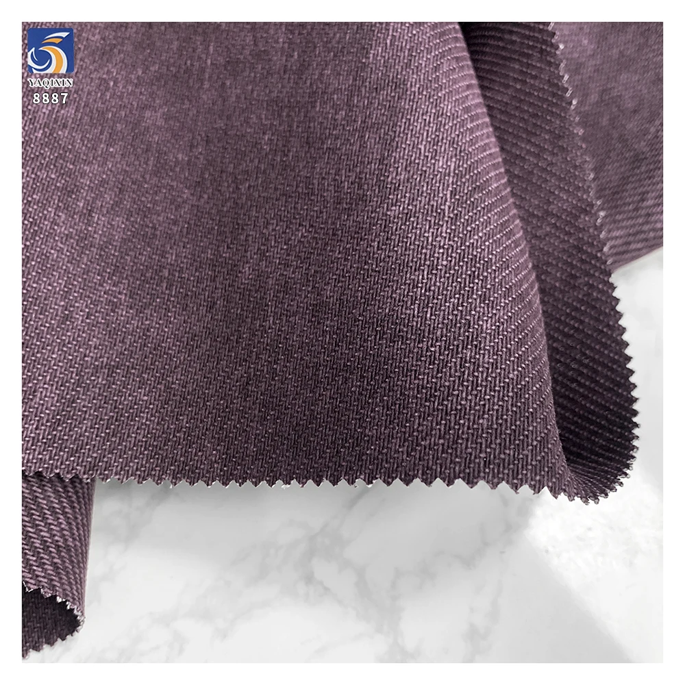 A8887 280g Custom Linen-Like 100% Cotton Twill Fabric Comfortable Soft Twill Chino Cotton Fabric for Casual Clothes - 图片 3