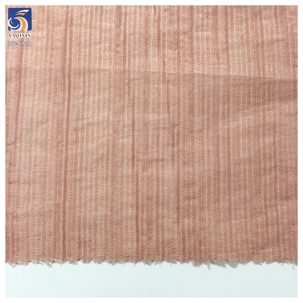 DV-6702 OEM Custom 100gsm Peach Pink Thickened 80 Ten-cel 20 Nylon Blend Striped Fabric for Fashion Clothing - 图片 2