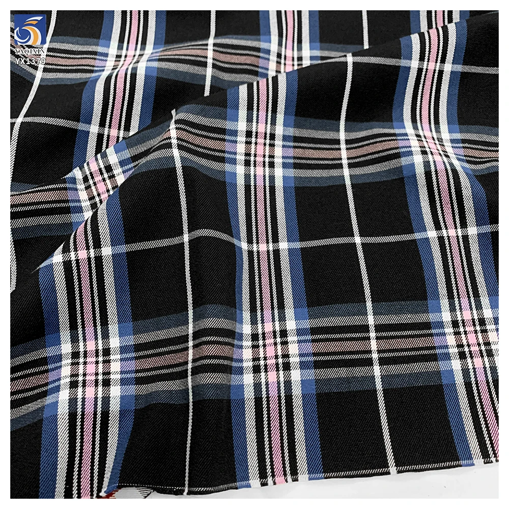 YX1379 Top Quality 200gsm 70% Polyester 30% Cotton Yarn Dyed Plaid Fabric Textile for School Uniform Fabric for African Market - 图片 2