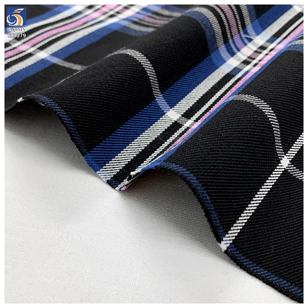 YX1379 Top Quality 200gsm 70% Polyester 30% Cotton Yarn Dyed Plaid Fabric Textile for School Uniform Fabric for African Market - 图片 3