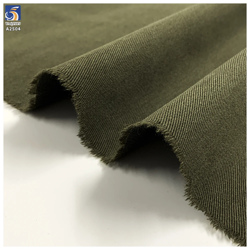 A2504 Custom 200D Washed Style Denim Fabric 225gsm Cotton Lyocell Polyester 180cm Jacket Pants Denim Look Fabric Textile - 图片 2