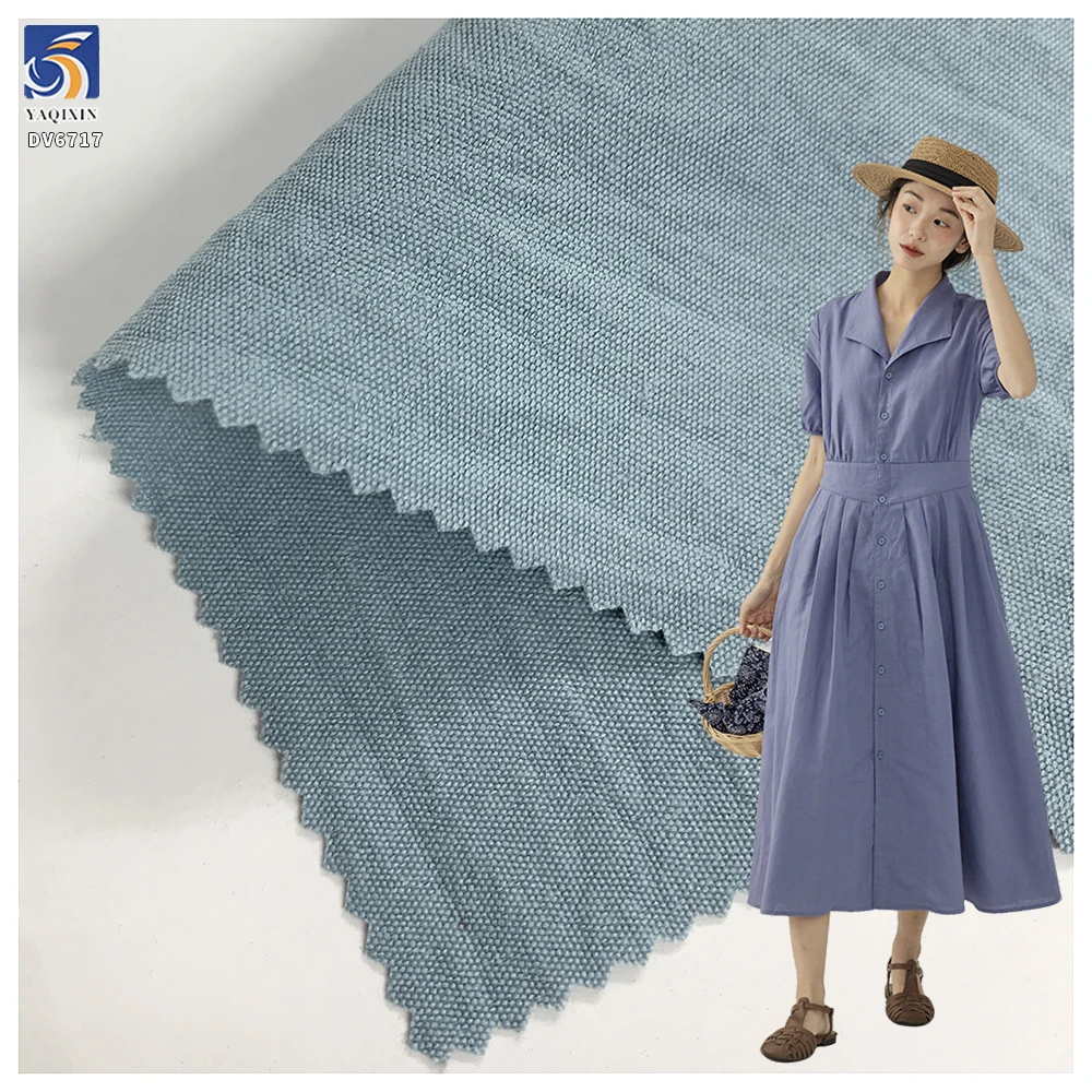 DV6716 Cheap Chiffon Dress Washed and Crepey Wrinkled 120 Gsm 100% Polyester Fabric for Woman